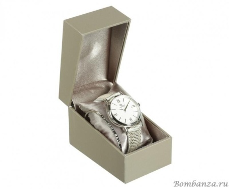 Часы Qudo, Varese, 804117 BW/S. Браслет в подарок